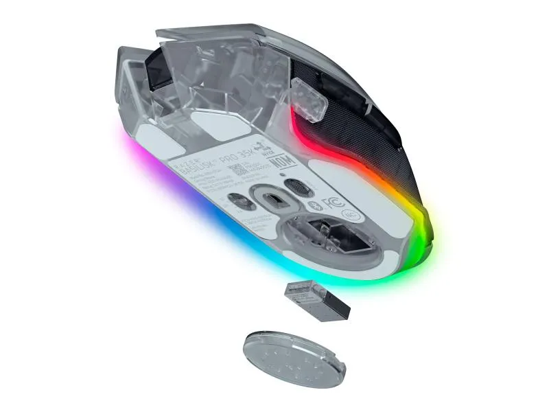 Миша бездротова Razer Basilisk V3 Pro 35K Phantom White (RZ01-05240400-R3G1) - мініатюра 2