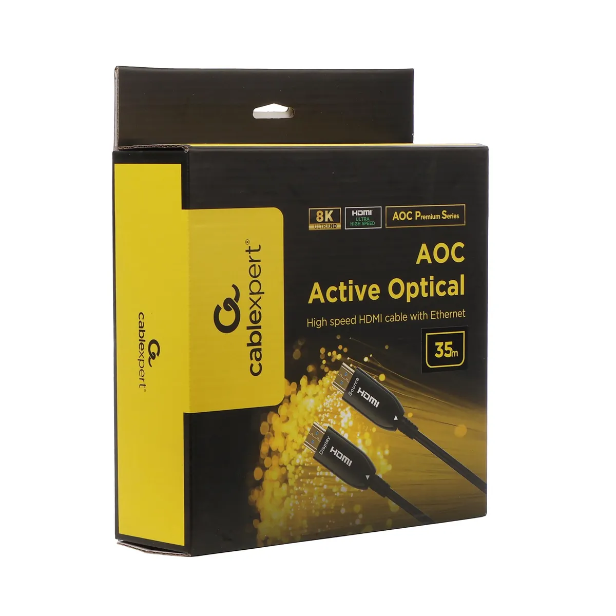 Кабель Cablexpert HDMI - HDMI V 2.1 (M/M), 35 м, Black (CCBP-HDMI8K-AOC-35M-EU) - мініатюра 2