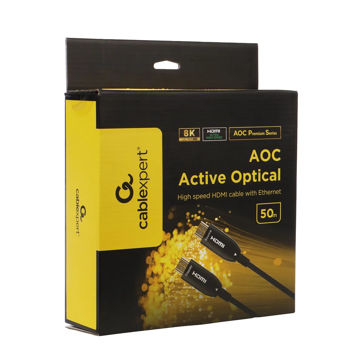 Кабель Cablexpert HDMI - HDMI V 2.1 (M/M), 50 м, Black (CCBP-HDMI8K-AOC-50M-EU) - мініатюра 2