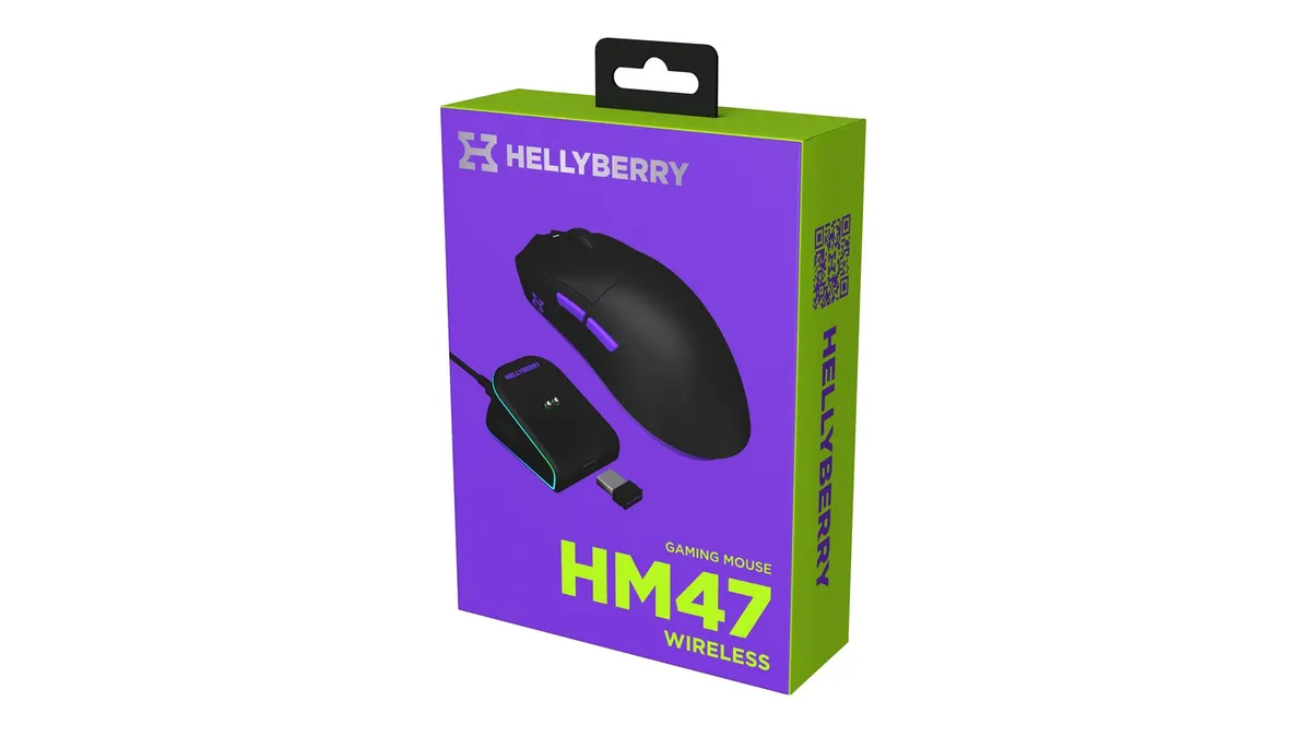 Миша бездротова Hator Hellyberry HM47 Wireless Black/Violet (HM47_black_violet) - мініатюра 10