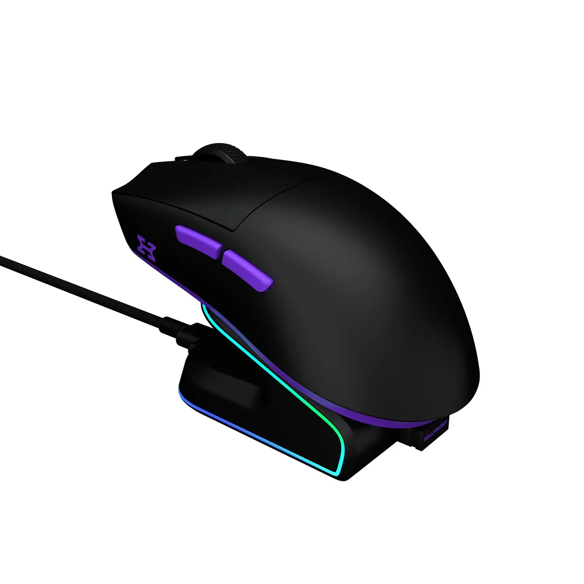 Миша бездротова Hator Hellyberry HM47 Wireless Black/Violet (HM47_black_violet) - мініатюра 7
