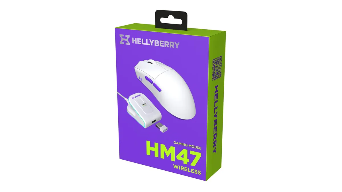 Миша бездротова Hator Hellyberry HM47 Wireless White/Violet (HM47_white_violet) - мініатюра 10