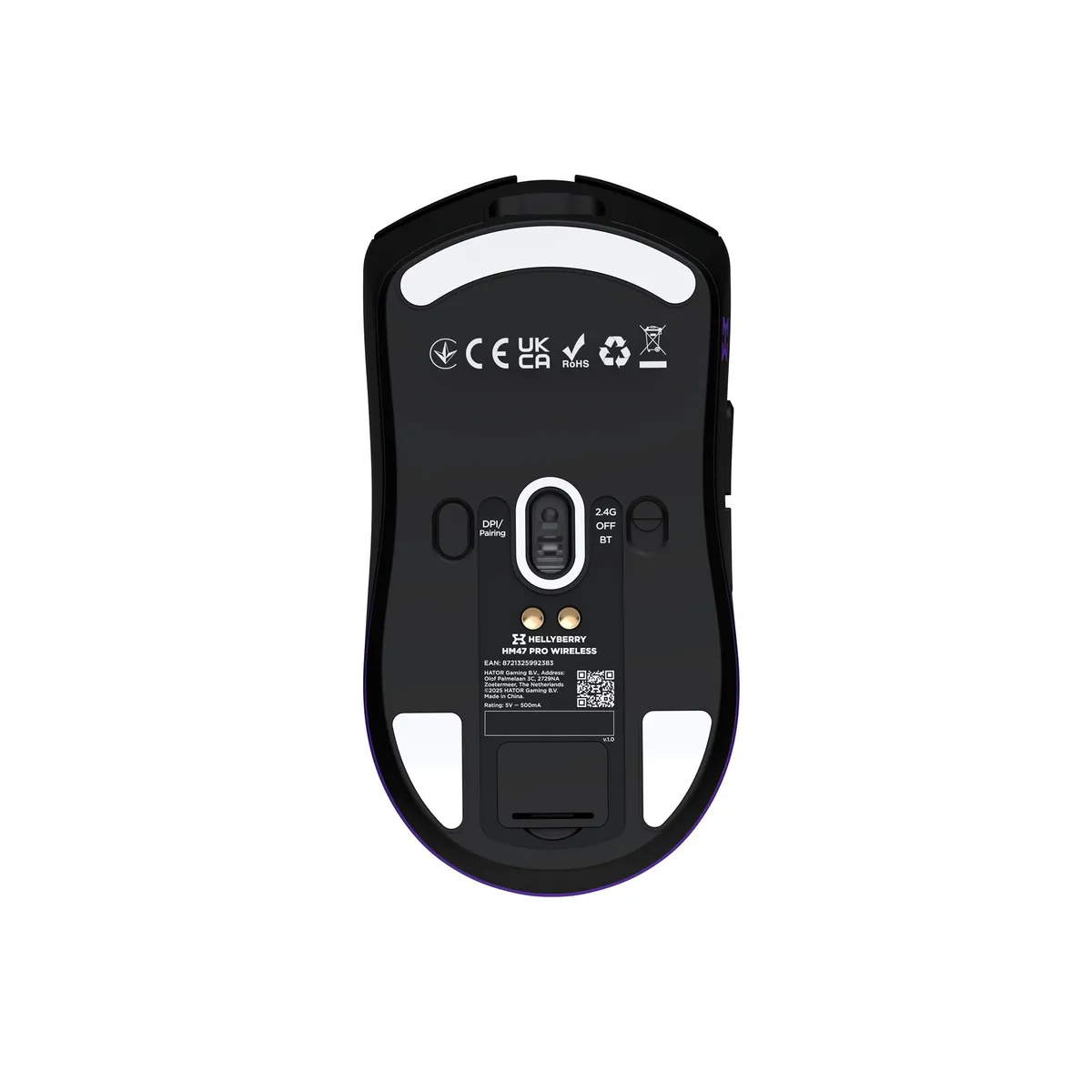 Миша бездротова Hator Hellyberry HM47 Pro Wireless Black/Violet Gradient (HM47PRO_black_violet) - мініатюра 6