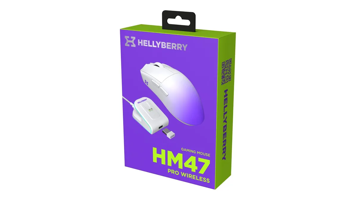 Миша бездротова Hator Hellyberry HM47 Pro Wireless White/Violet Gradient (HM47PRO_white_violet) - мініатюра 10