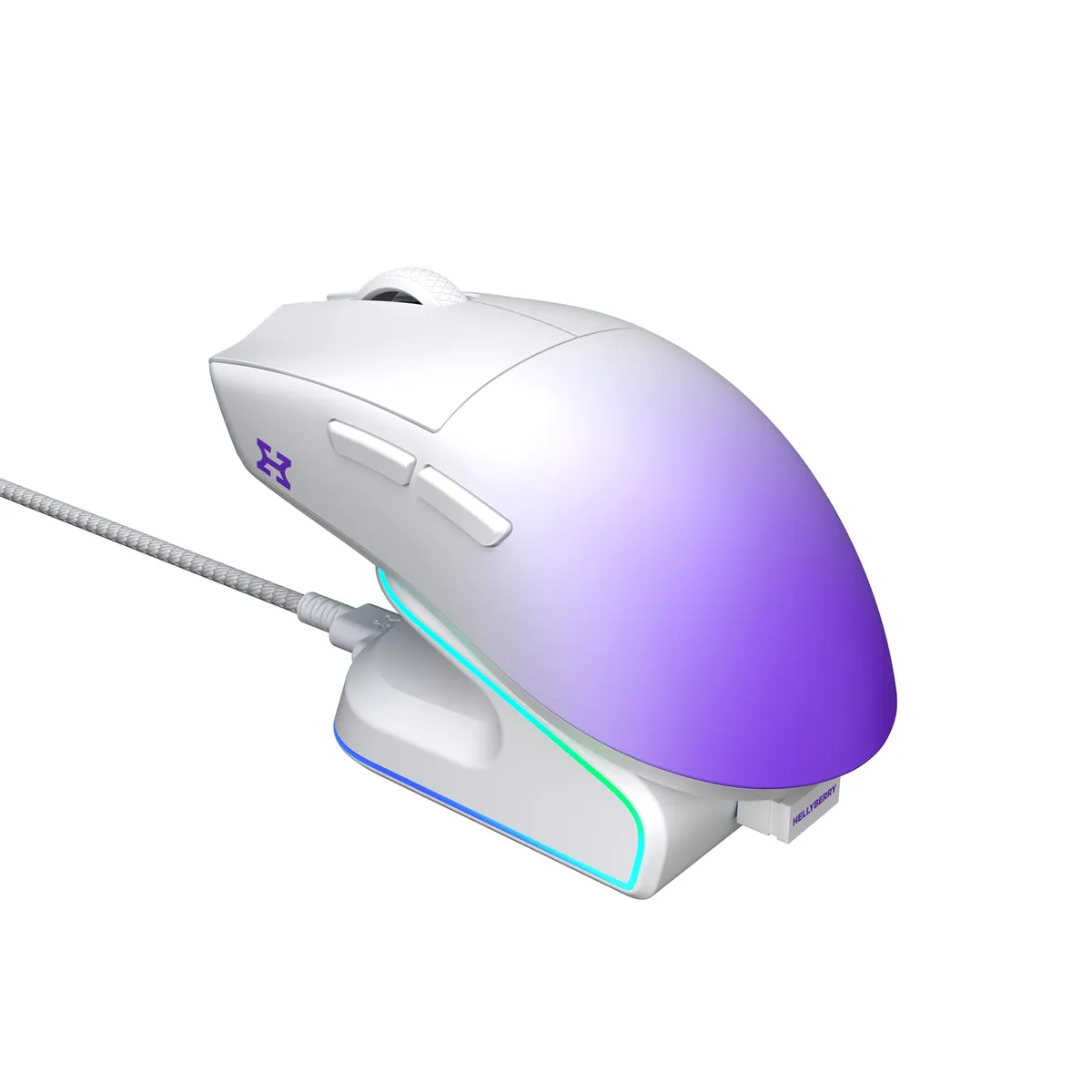 Миша бездротова Hator Hellyberry HM47 Pro Wireless White/Violet Gradient (HM47PRO_white_violet) - мініатюра 7