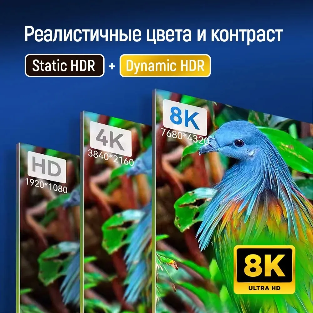 Кабель ColorWay HDMI-HDMI V2.1 8K 3м, Black (CW-CBHD089-BK) - мініатюра 6