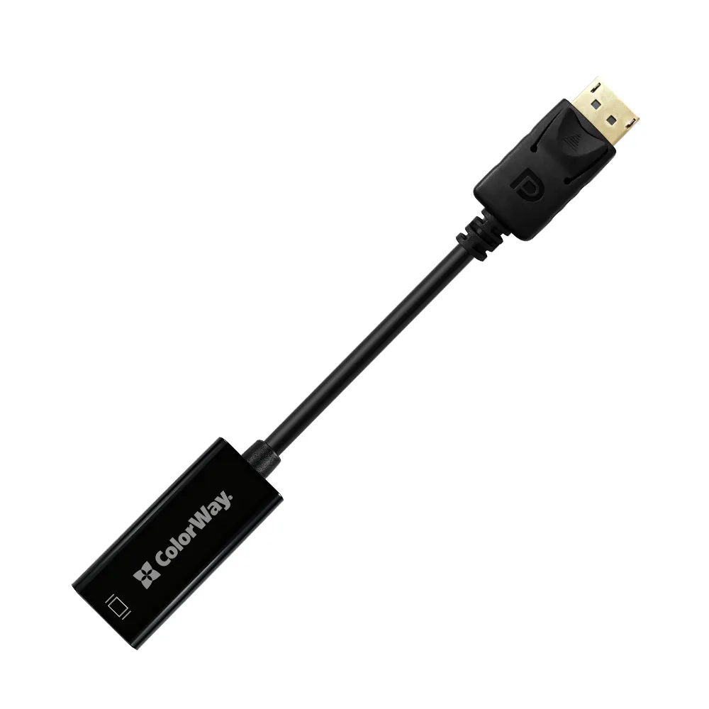 Адаптер Colorway DisplayPort - HDMI (M/F) 4K/30 Гц Black (CW-AD-DPHD) - мініатюра 9