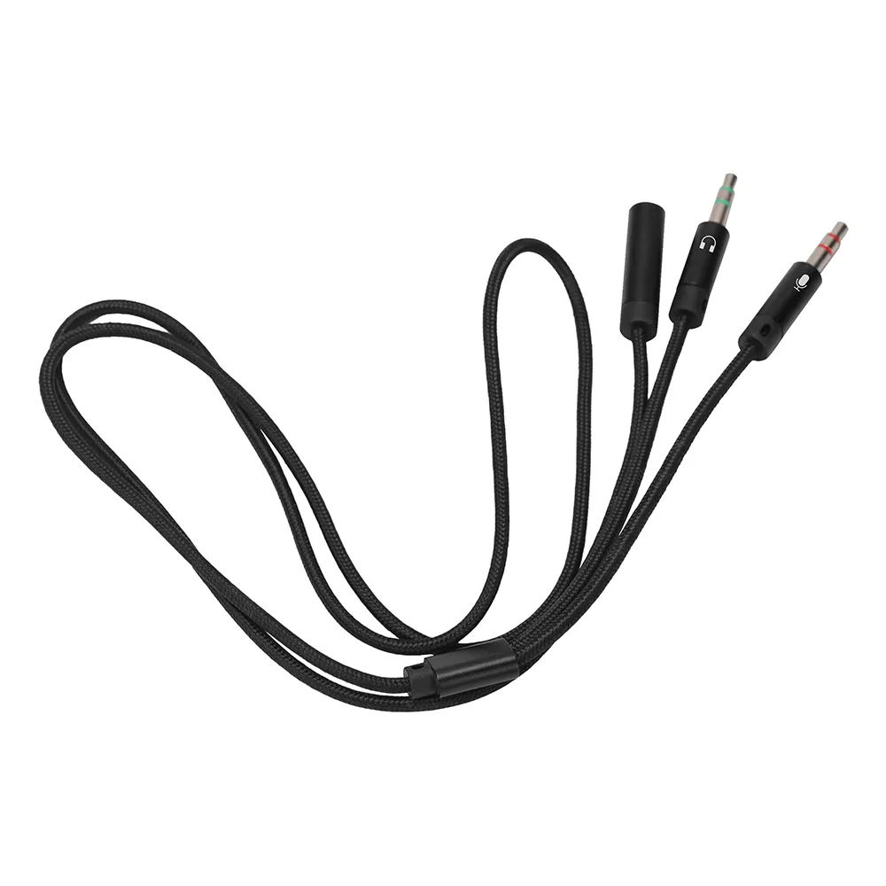 Адаптер ColorWay 3.5 мм - 2х3.5 мм (F/M), 1 м, Black (CW-AD-J2MJ) - мініатюра 11