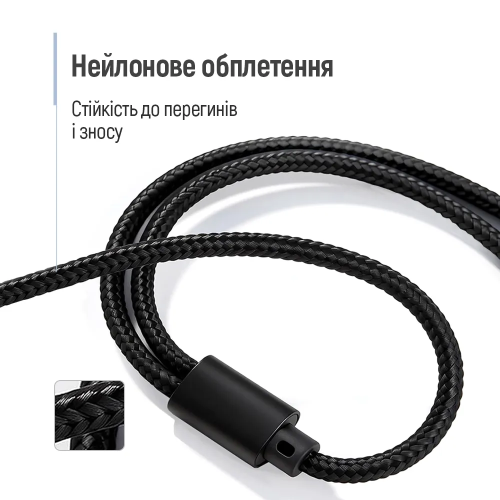 Адаптер ColorWay 3.5 мм - 2х3.5 мм (F/M), 1 м, Black (CW-AD-J2MJ) - мініатюра 5