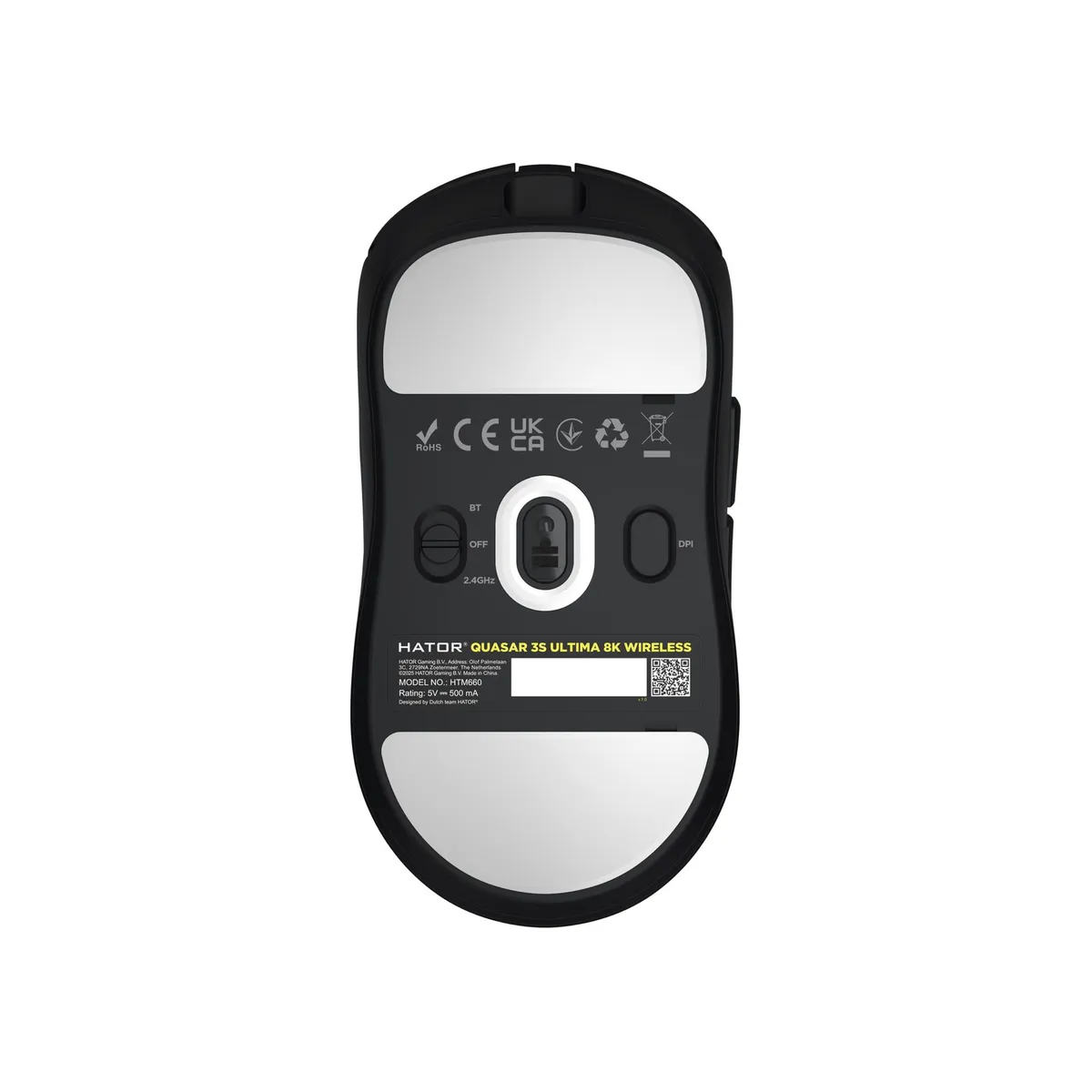 Миша бездротова Hator Quasar 3S Ultima 8K Wireless Black (HTM660) - мініатюра 6