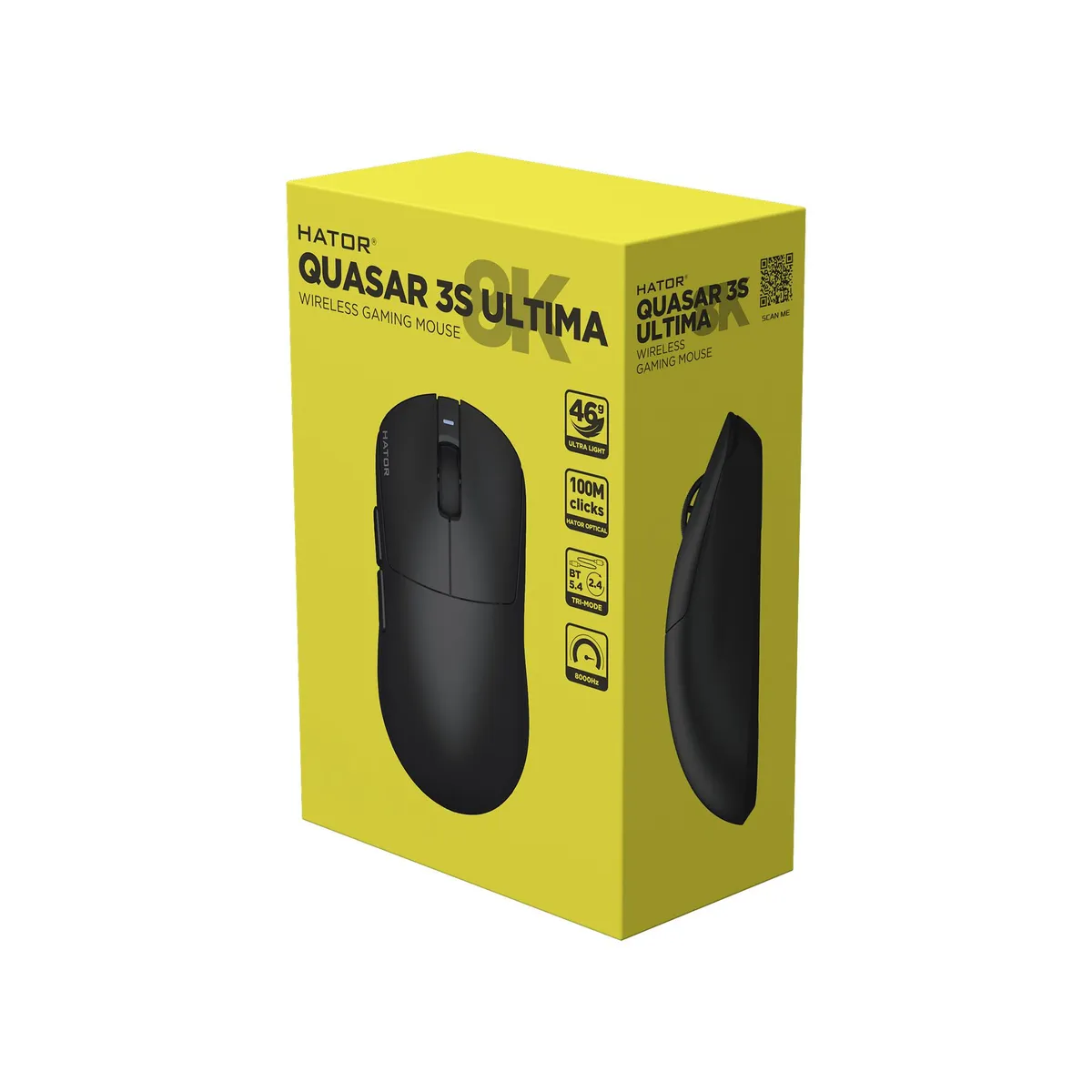 Миша бездротова Hator Quasar 3S Ultima 8K Wireless Black (HTM660) - мініатюра 7
