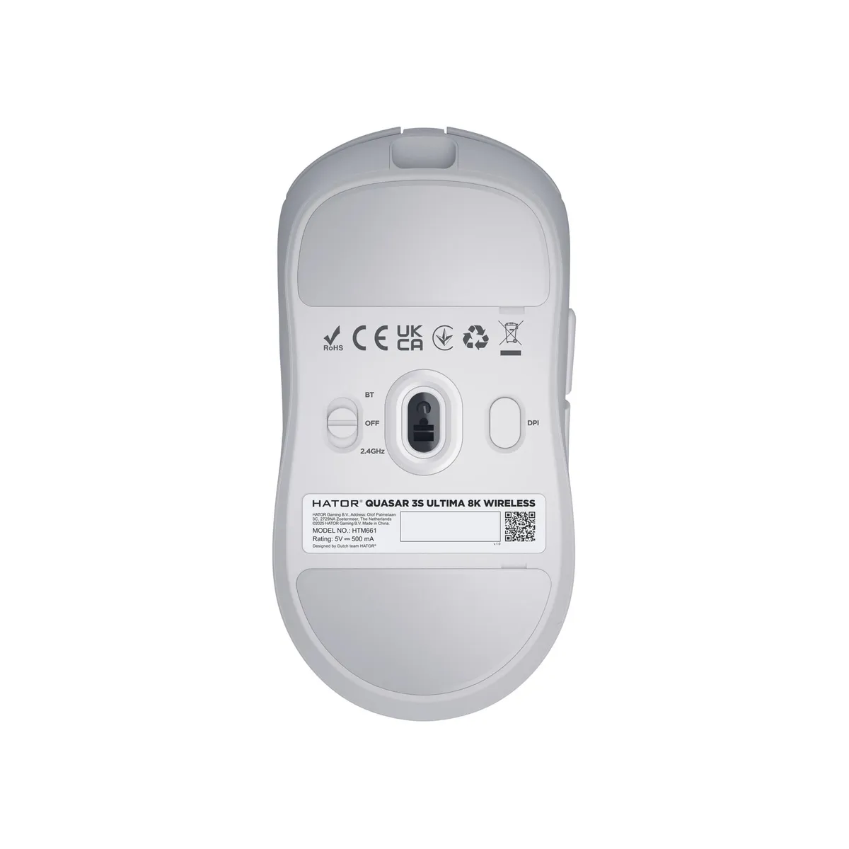 Миша бездротова Hator Quasar 3S Ultima 8K Wireless White (HTM661) - мініатюра 6