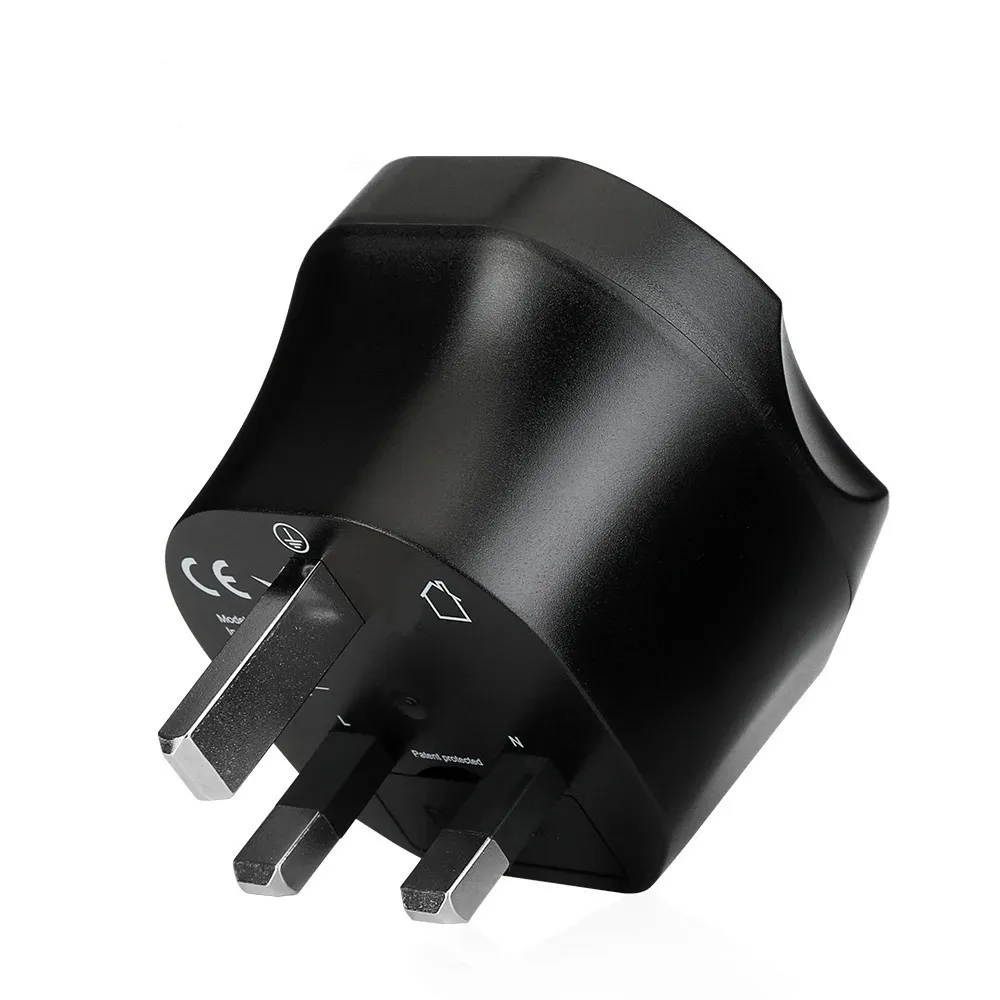 Адаптер Essager EU - UK (F/M) Black (ECTZH-YCC01-Z) - мініатюра 2