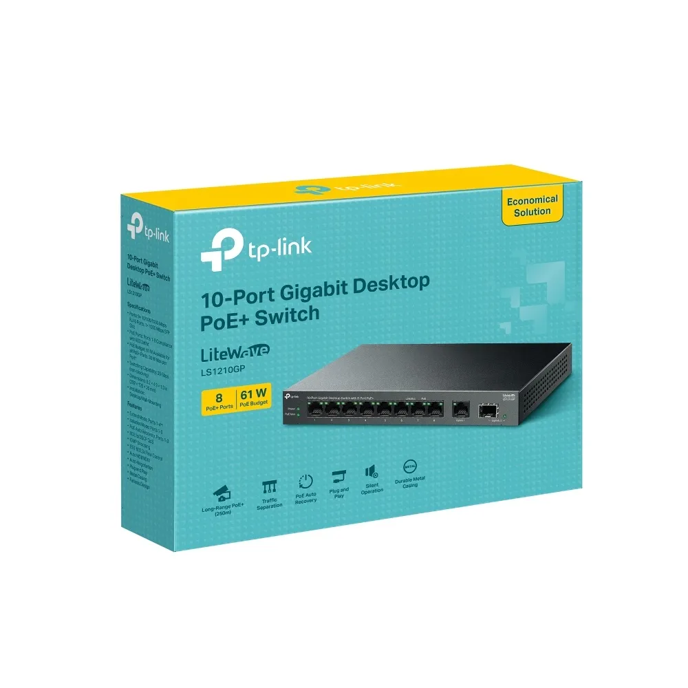 Комутатор TP-Link LS1210GP - зображення 1