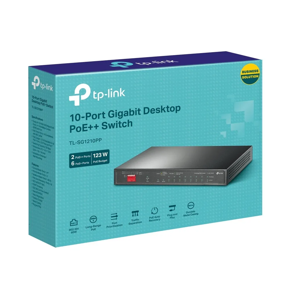 Комутатор TP-Link TL-SG1210PP - зображення 1