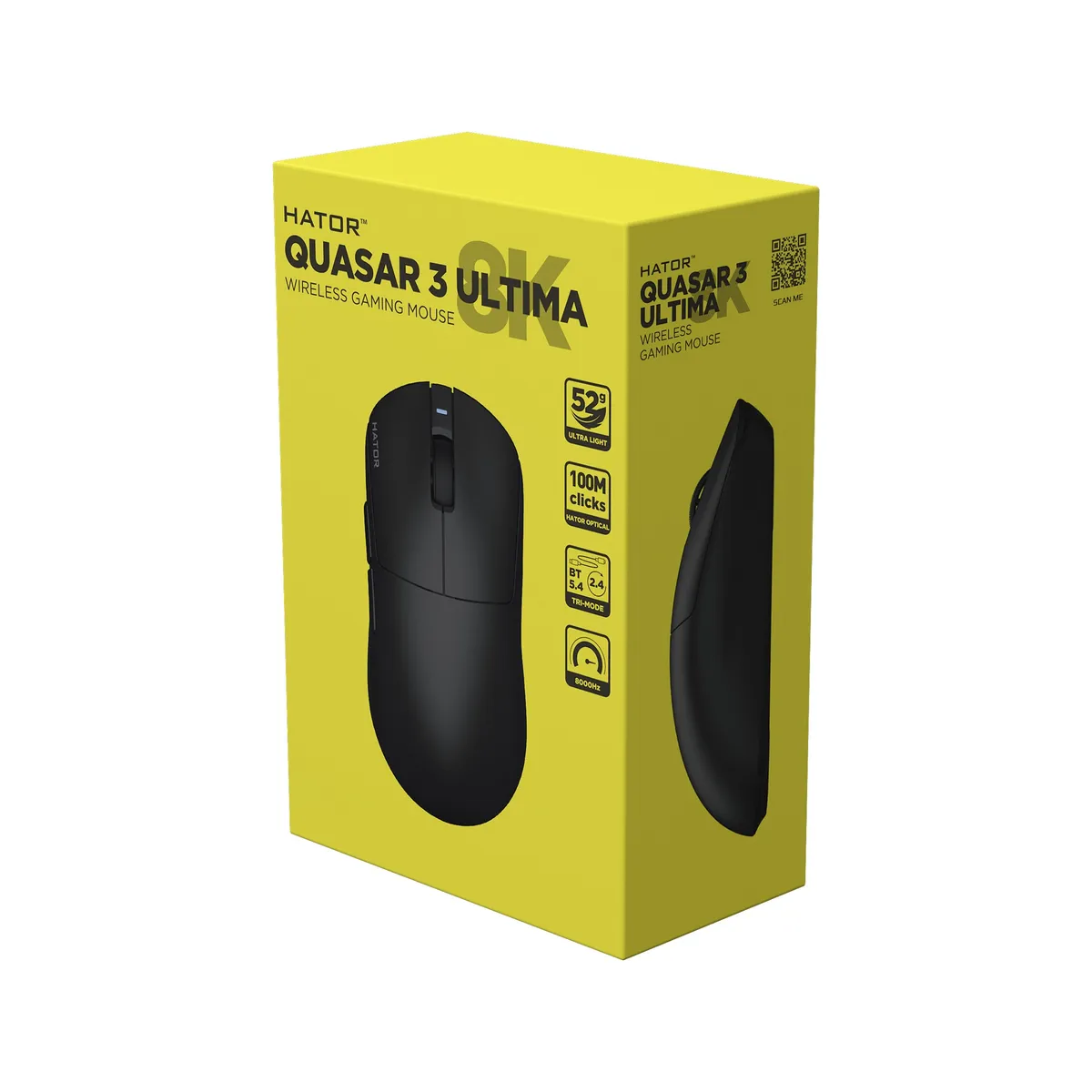 Миша бездротова Hator Quasar 3 Ultima 8K Wireless Black (HTM762) - мініатюра 7