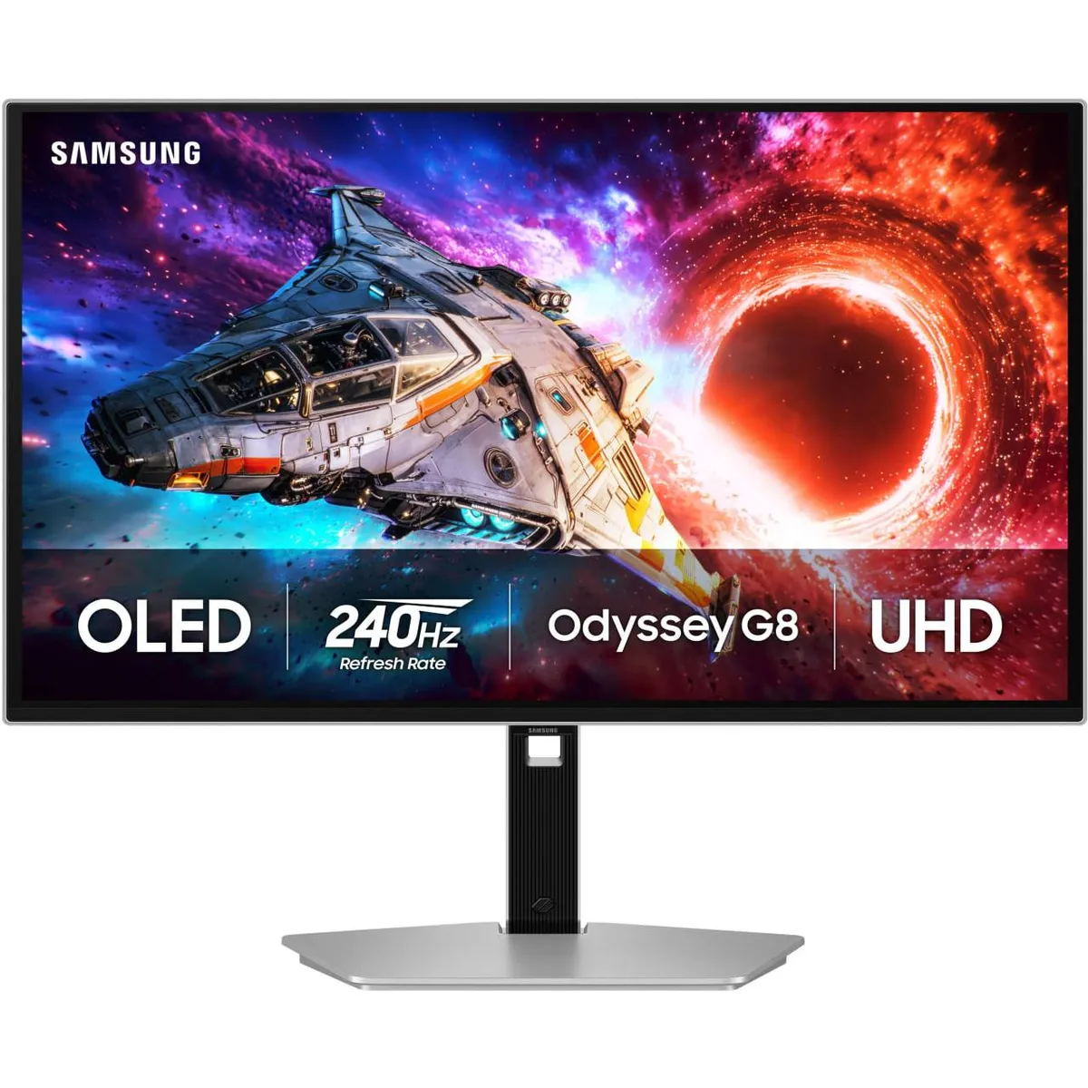 Монiтор Samsung 27" Odyssey Gaming G8 (LS27HG802SIXUA) OLED Silver 240Hz