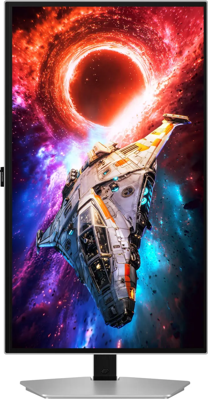 Монiтор Samsung 27" Odyssey Gaming G8 (LS27HG802SIXUA) OLED Silver 240Hz - мініатюра 3