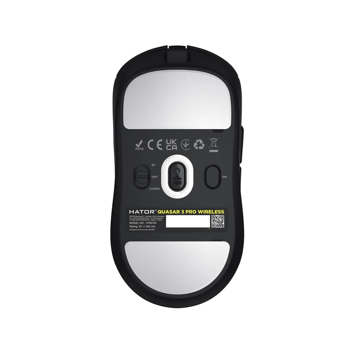 Миша бездротова Hator Quasar 3 Pro Wireless Black (HTM740) - мініатюра 6
