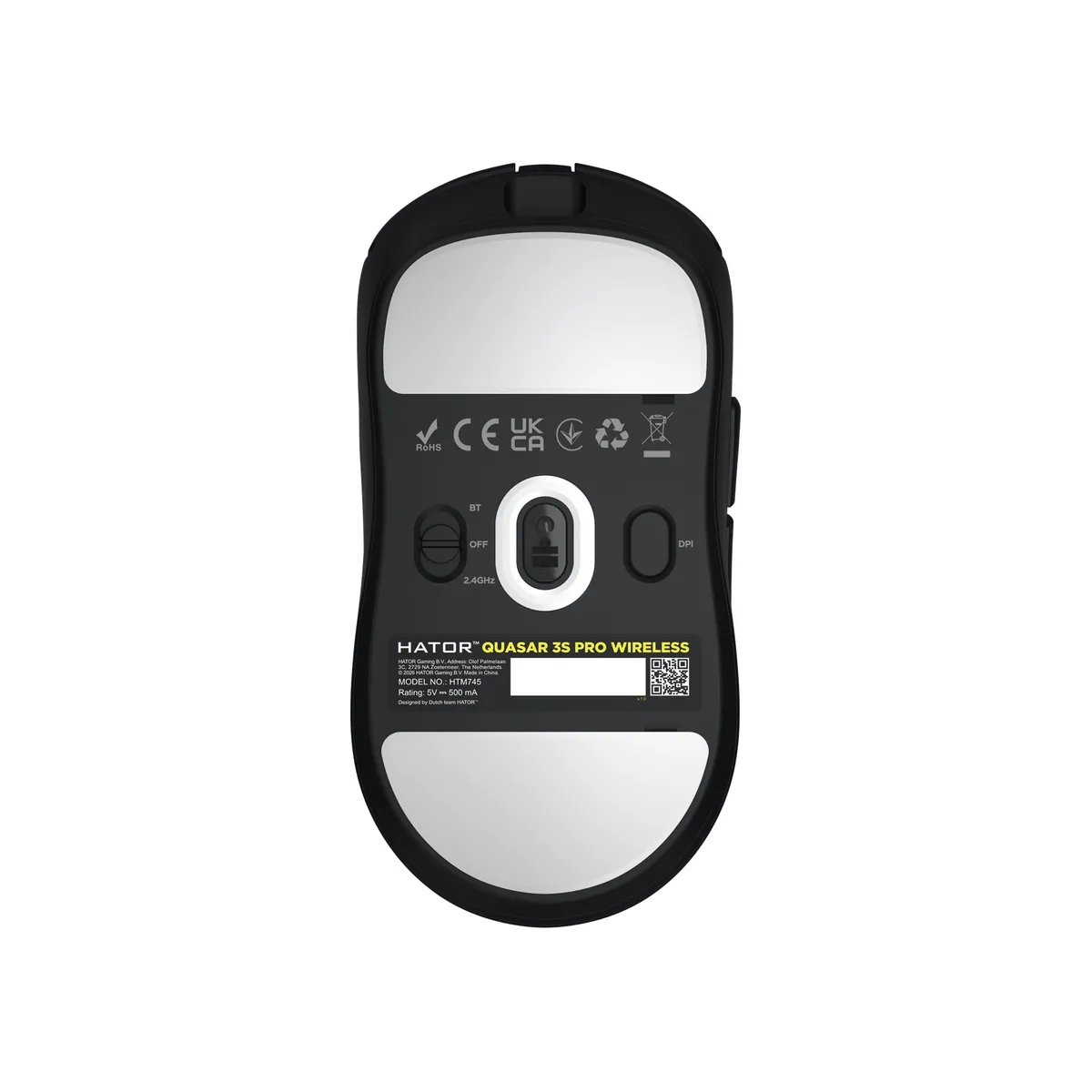 Миша бездротова Hator Quasar 3S Pro Wireless Black (HTM745) - мініатюра 6