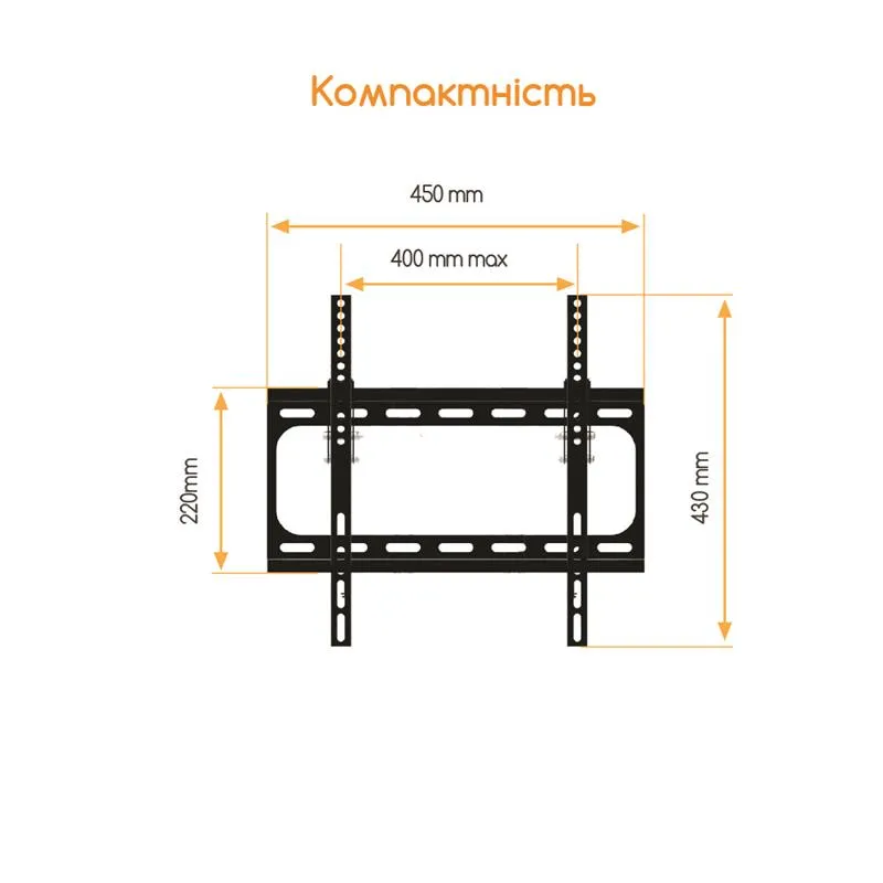 Кронштейн ACCLAB AL-FR40T (1283126485794SG) (VESA400х400) - мініатюра 4