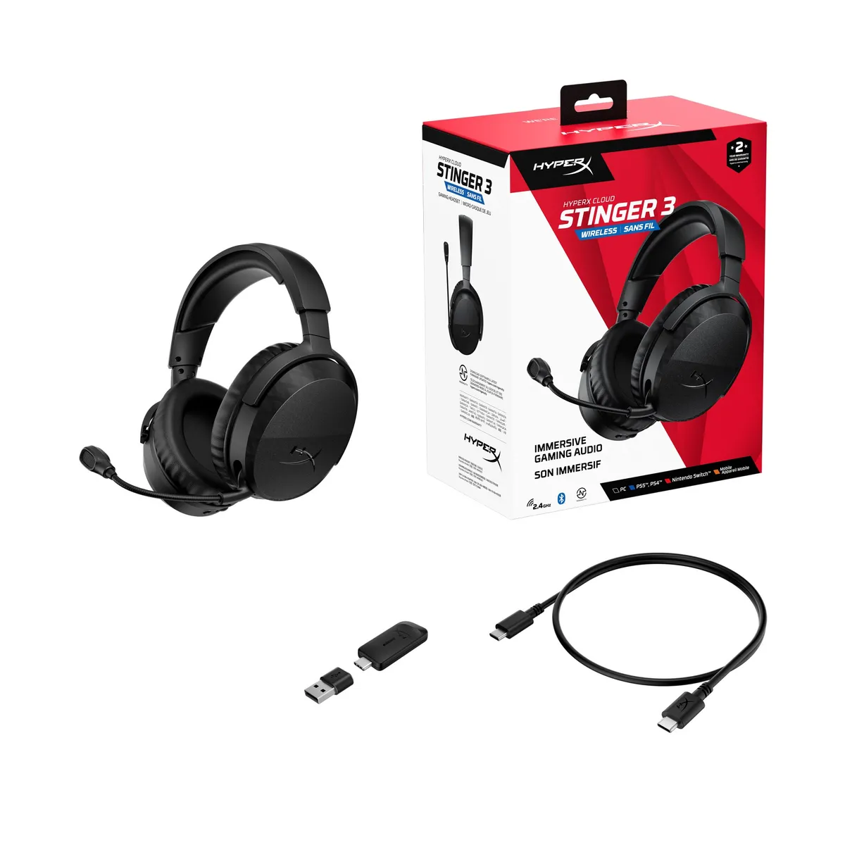 Гарнітура HyperX Cloud Stinger 3 Wireless Black (BS1T8AA) - мініатюра 8