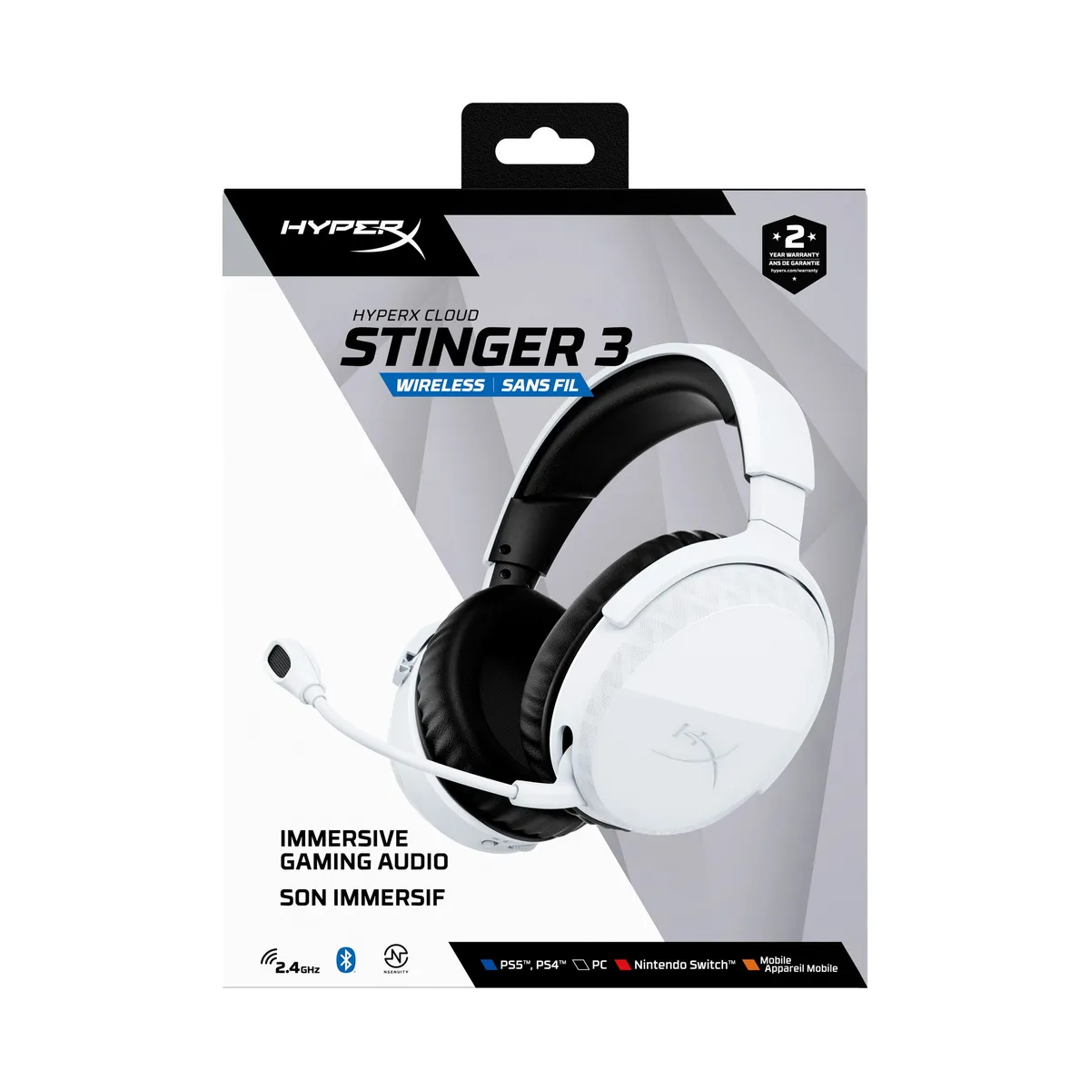 Гарнітура HyperX Cloud Stinger 3 Wireless White (BS1T9AA) - мініатюра 11