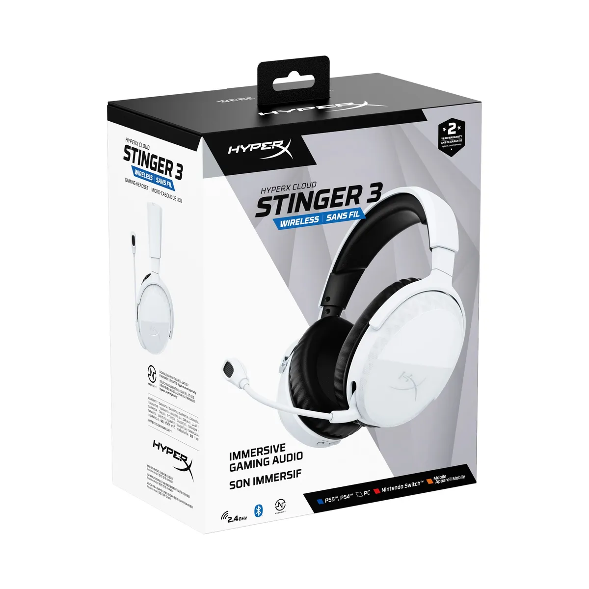 Гарнітура HyperX Cloud Stinger 3 Wireless White (BS1T9AA) - мініатюра 9