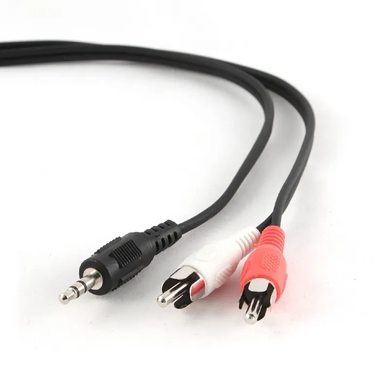 Аудіо-кабель Cablexpert 3.5 мм - 2хRCA (M/M), 2.5 м, Black (CCA-458-2.5M) - зображення 1