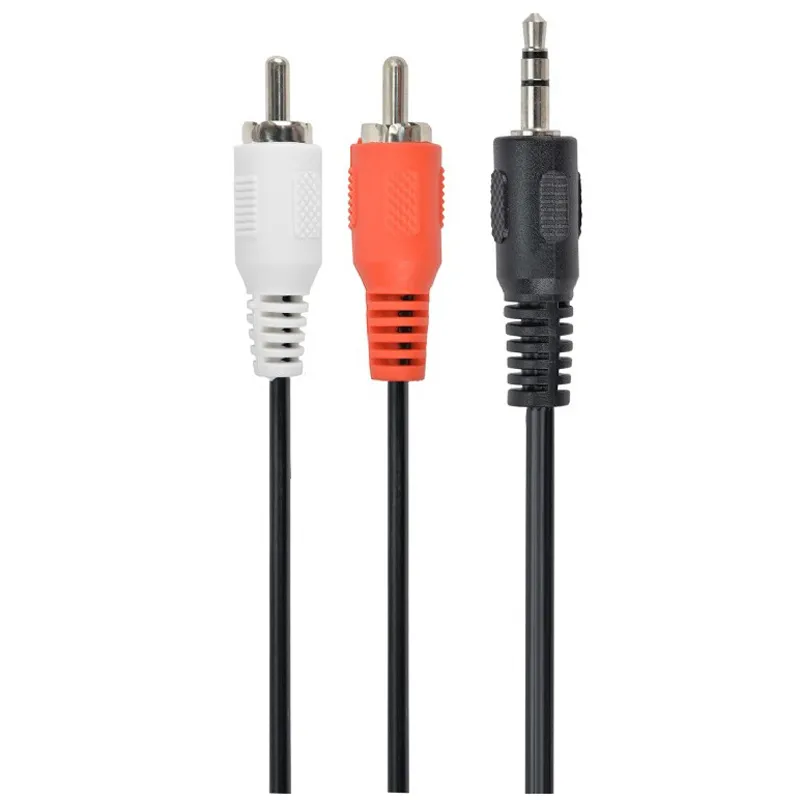Аудіо-кабель Cablexpert 3.5 мм - 2хRCA (M/M), 2.5 м, Black (CCA-458-2.5M) - мініатюра 3