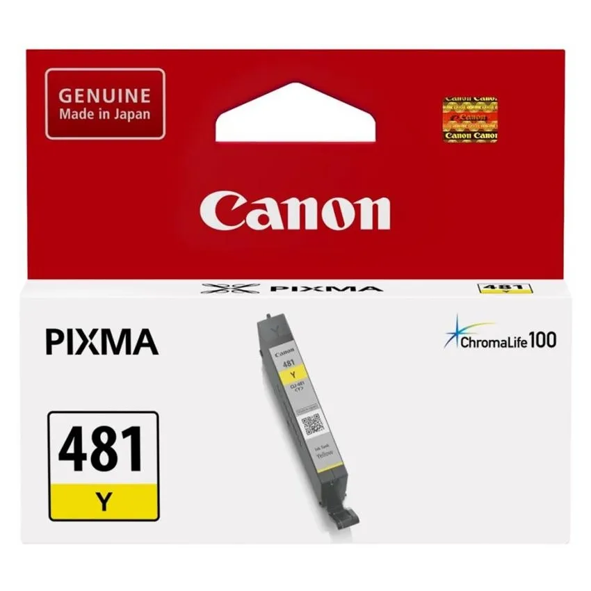 Картридж Canon (CLI-481) Pixma TS6140/8140/9140/TR8540/7540 (2100C001) Yellow - зображення 1