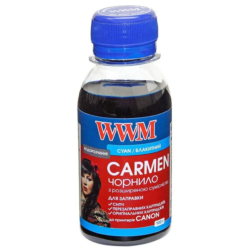 Чорнило WWM Canon Universal Carmen Cyan (CU/C-2) 100г - зображення 1