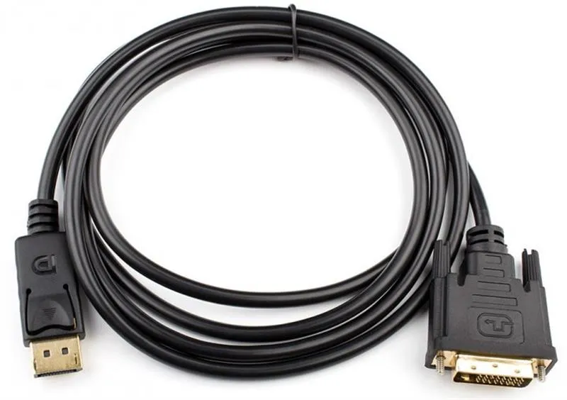 Кабель Atcom DisplayPort - DVI (M/M), 1.8 м, чорний (9504) - зображення 1