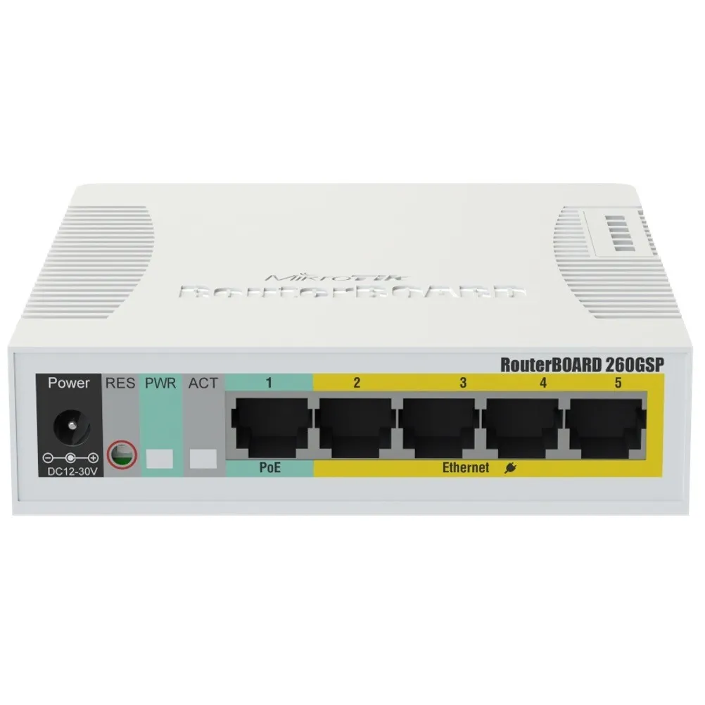 Комутатор MikroTik CSS106-1G-4P-1S (RB260GSP) - мініатюра 4