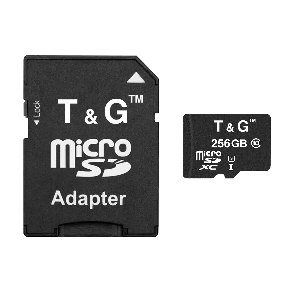 Карта пам`ятi MicroSDXC 256GB UHS-I U3 Class 10 T&G + SD-adapter (TG-256GBSD10U3-01) - зображення 1