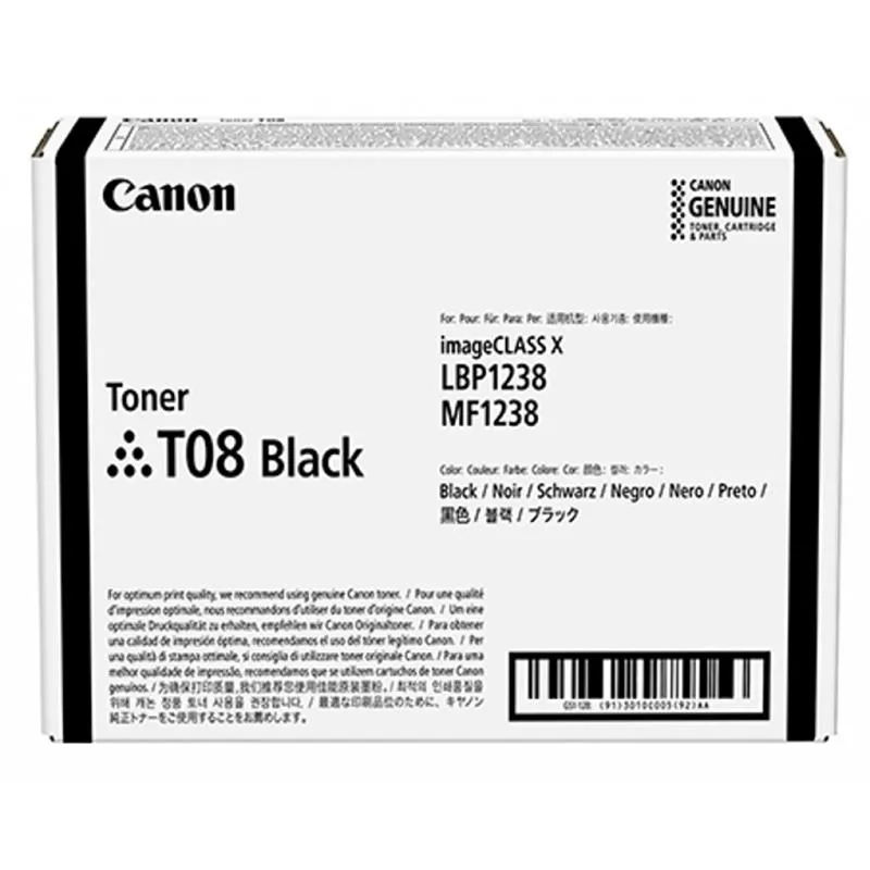 Картридж Canon T08 Black (3010C006AA) - зображення 1