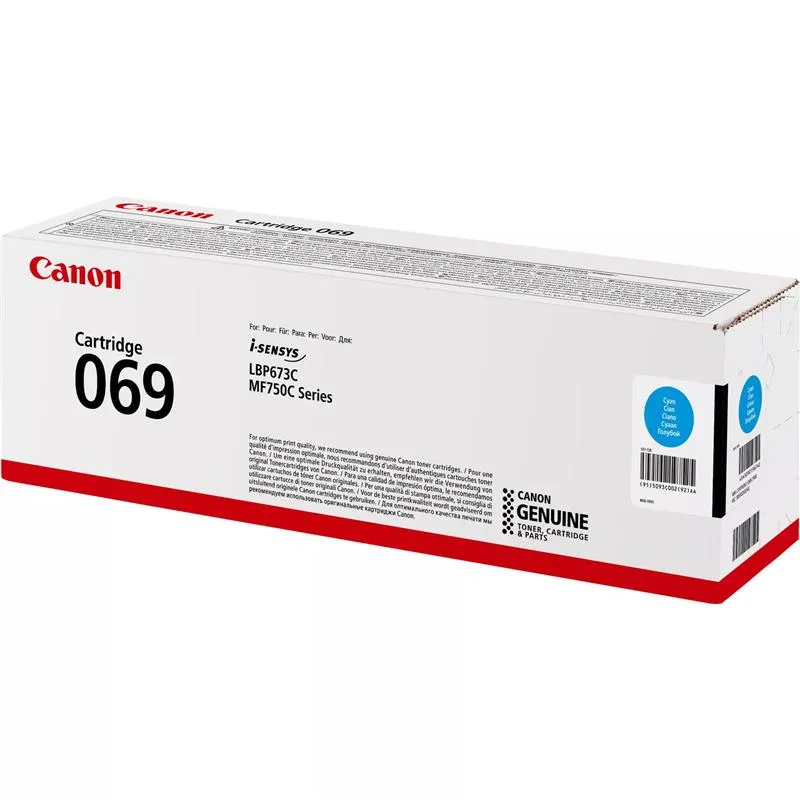 Картридж Canon 069 MF752Cdw/MF754Cdw/LBP673Cdw Cyan (5093C002) - мініатюра 3