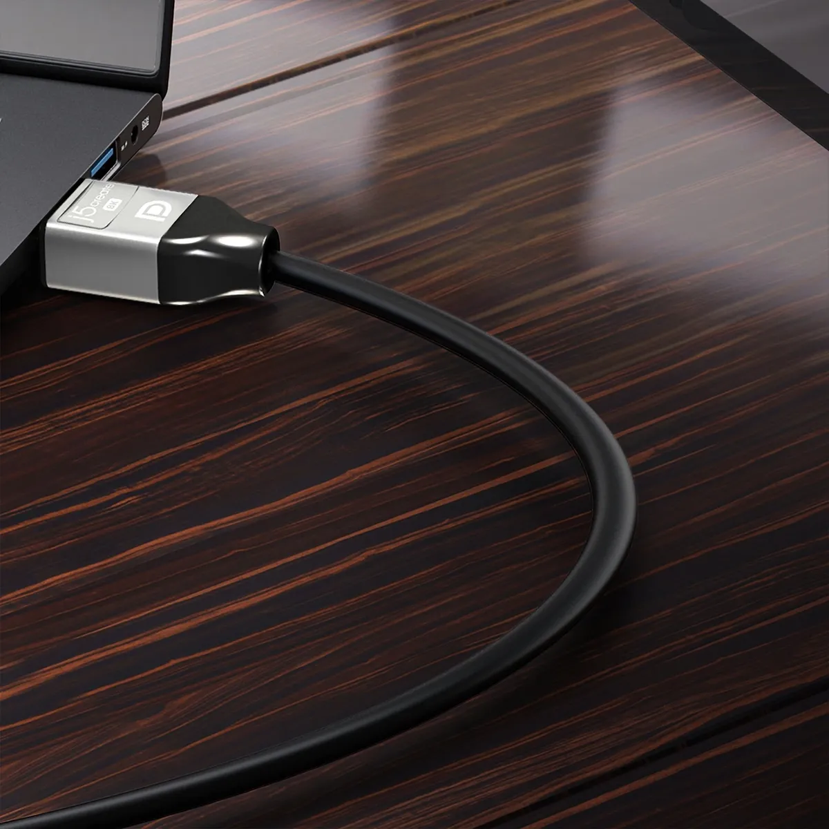 Кабель J5create DisplayPort - DisplayPort, 2м, Black (JDC43-N) - мініатюра 4