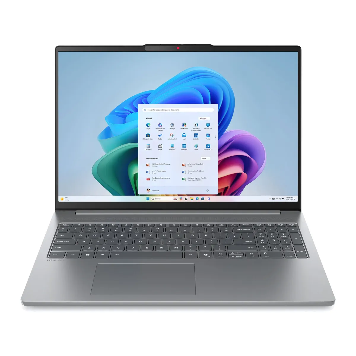 Ноутбук Lenovo IdeaPad Slim 5 16IRH10 (83HS004SRA) Luna Grey - зображення 1