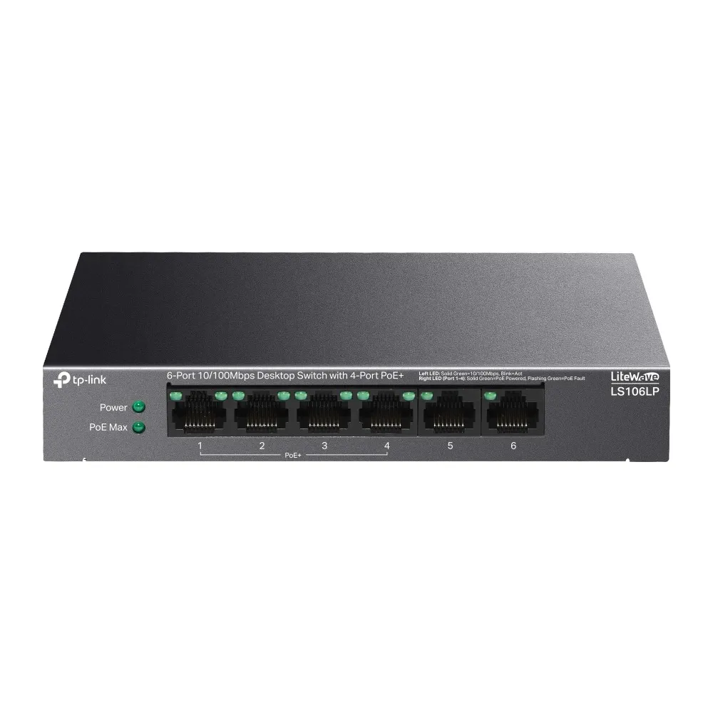 Комутатор TP-Link LS106LP - мініатюра 6