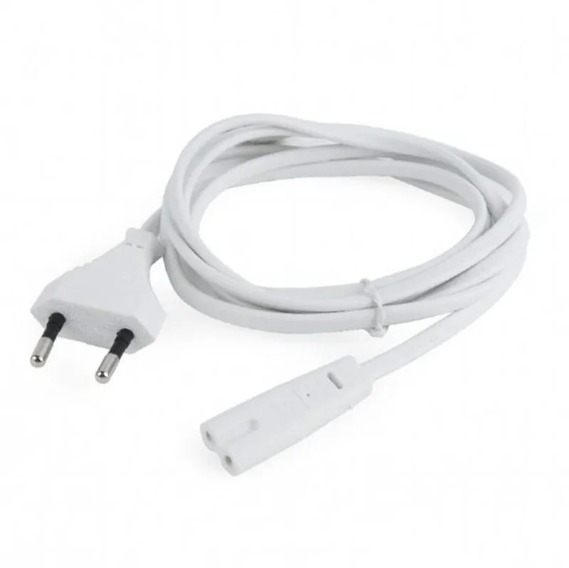 Кабель живлення Cablexpert (PC-184/2-W) CEE7/16-C7, 1.8 м, білий - мініатюра 2