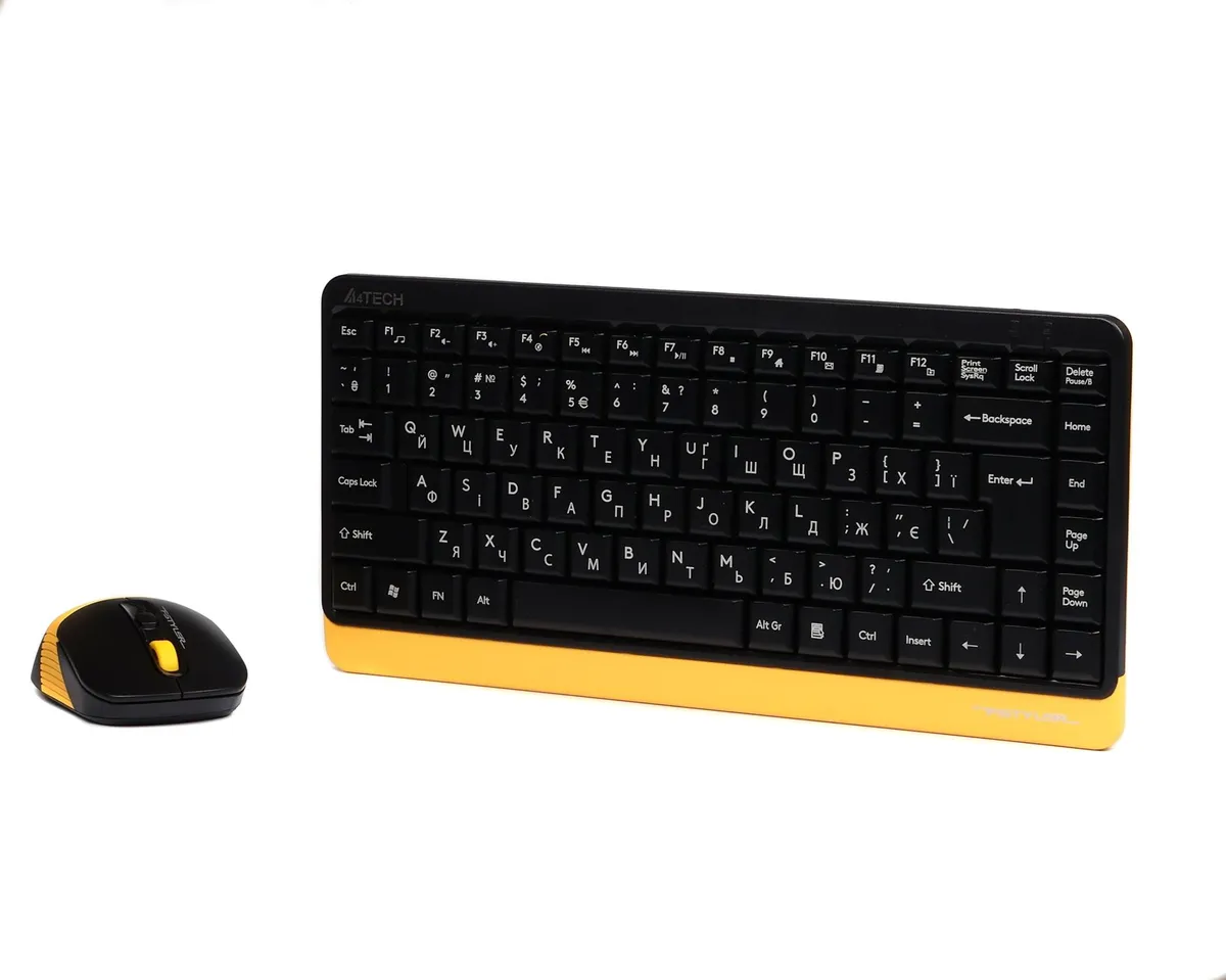 Комплект (клавіатура, миша) бездротовий A4Tech FG1110 Bumblebee USB - мініатюра 3