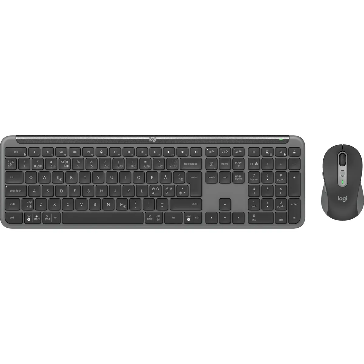 Комплект (клавіатура, миша) бездротовий Logitech Signature Slim Combo MK950 for Business Graphite (920-012508) - зображення 1