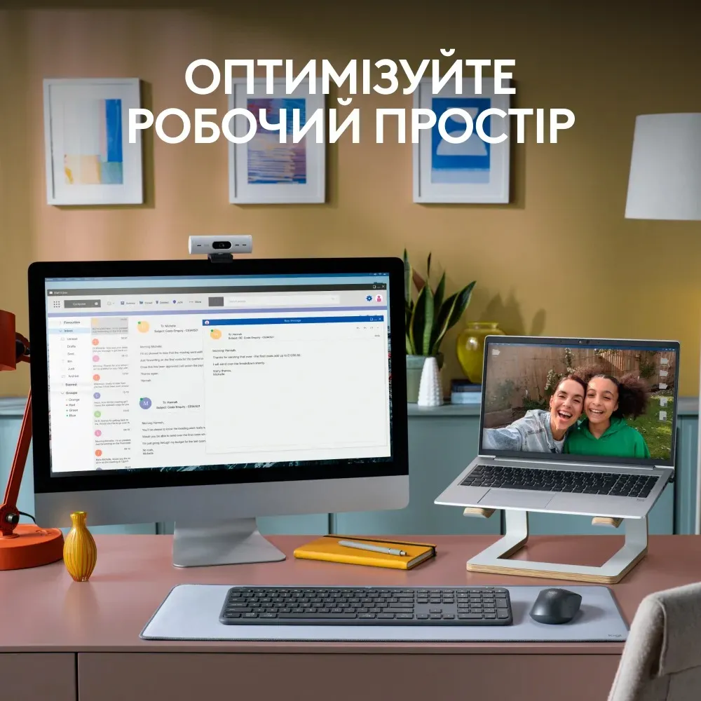 Комплект (клавіатура, миша) бездротовий Logitech Signature Slim Combo MK950 for Business Graphite (920-012508) - мініатюра 5