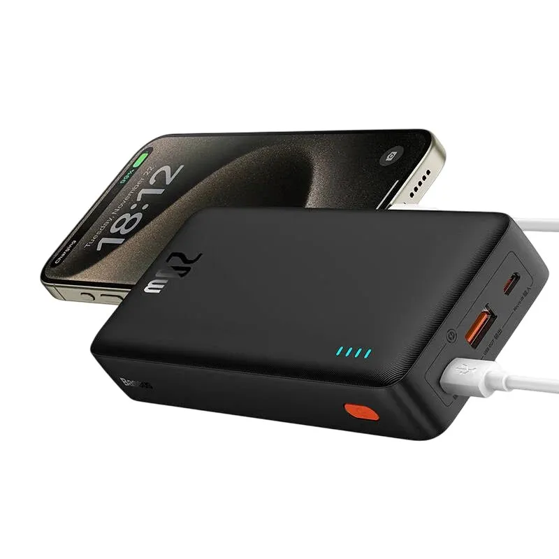 Універсальна мобільна батарея Baseus Airpow Black 20000mAh (P10022804113-00) - мініатюра 3