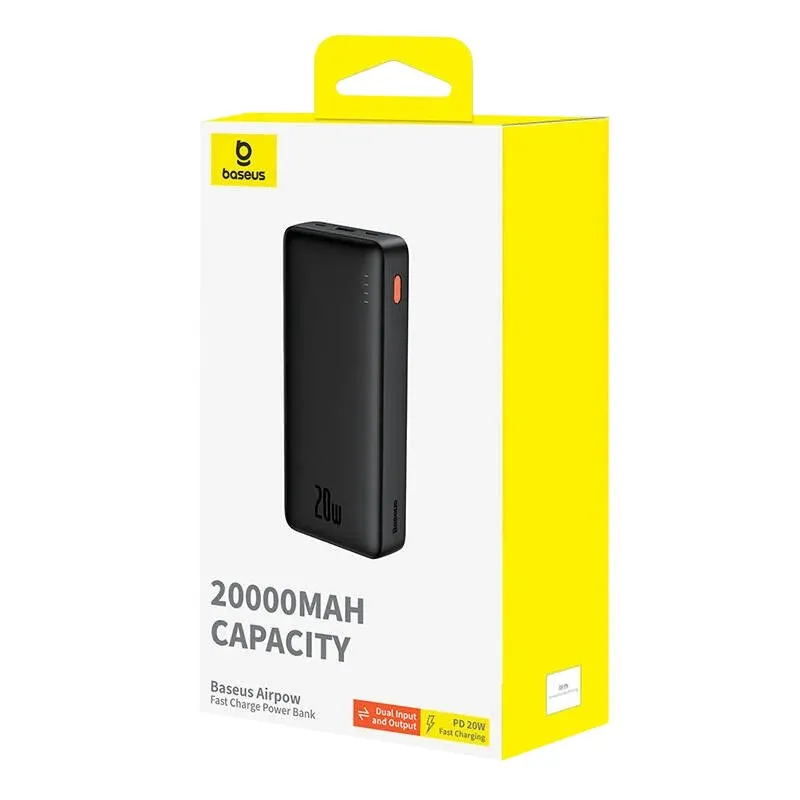 Універсальна мобільна батарея Baseus Airpow Black 20000mAh (P10022804113-00) - мініатюра 4