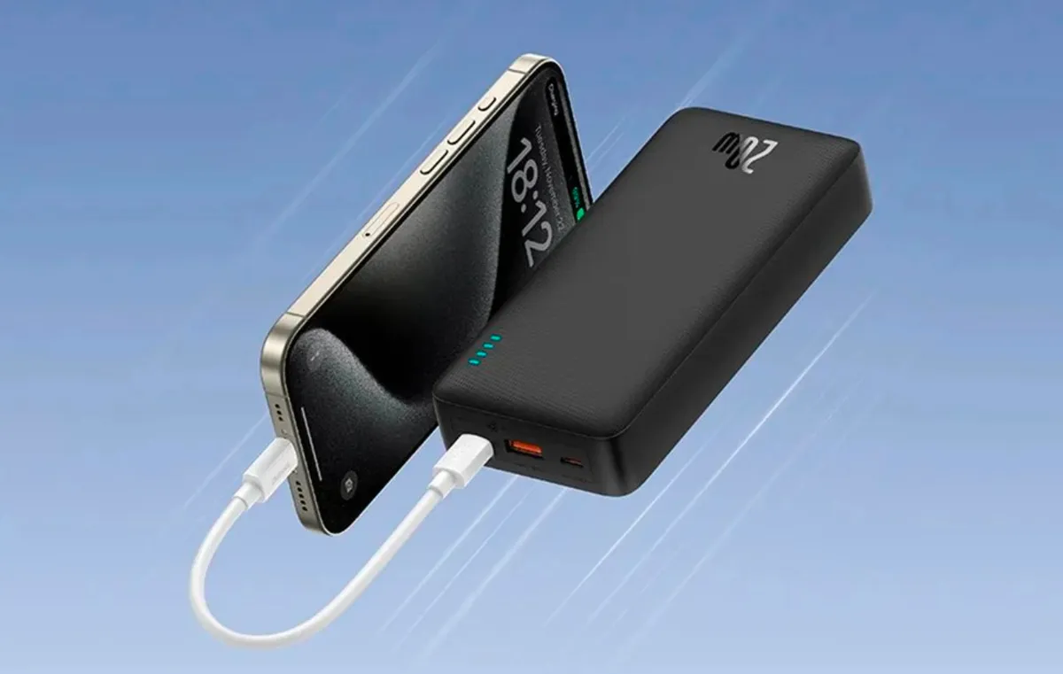 Універсальна мобільна батарея Baseus Airpow Black 20000mAh (P10022804113-00) - мініатюра 6