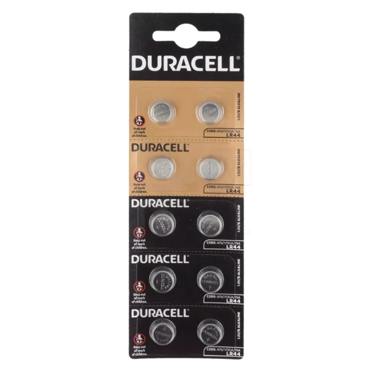 Батарейка Duracell Specialty LR44 1.5 В 10 шт. (5000394132061) - зображення 1