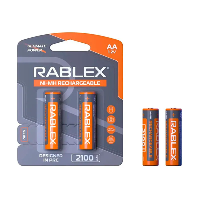 Акумулятор Rablex AA (R6) 2100mAh 2 шт. - зображення 1