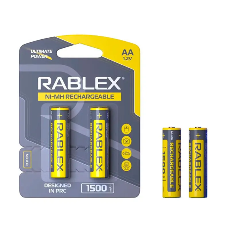 Акумулятор Rablex AA (R6) 1500mAh 2 шт. - зображення 1